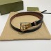 Gucci GG Marmont Reversible Belt 20MM in Pink/Black Leather