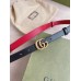 Gucci GG Marmont Reversible Belt 20MM in Black/Red Leather