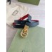 Gucci GG Marmont Reversible Belt 20MM in Black/Red Leather