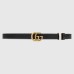 Gucci GG Marmont Reversible Belt 20MM in Black/White Leather