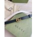 Gucci GG Marmont Reversible Belt 20MM in Black/White Leather