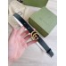 Gucci GG Marmont Reversible Belt 20MM in Black/White Leather