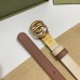 Gucci GG Marmont Reversible Belt 20MM in White/Pink/ Leather