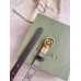 Gucci GG Marmont Reversible Belt 20MM in GG Canvas and Brown Leather