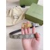 Gucci GG Marmont Reversible Belt 20MM in GG Canvas and Brown Leather
