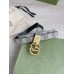 Gucci GG Marmont Reversible Belt 20MM in GG Canvas and Black Leather