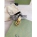 Gucci GG Marmont Reversible Belt 20MM in GG Canvas and Black Leather