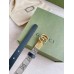 Gucci GG Marmont Reversible Belt 20MM in GG Canvas and Black Leather