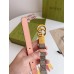 Gucci GG Marmont Reversible Belt 20MM in GG Canvas and Pink Leather