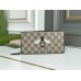 Gucci Zip Around Wallet In Bee Print GG Supreme Canvas