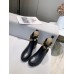 Gucci Ankle Boots in Black Leather with Crystals Strap