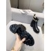 Gucci Ankle Boots in Black Leather with Crystals Strap