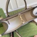 Gucci Small Tote Bag in White GG Supreme Canvas with Leather