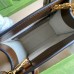 Gucci Mini Tote Bag in Beige GG Supreme Canvas with Brown Leather Gucci Mini Tote Bag in Beige GG Supreme Canvas with Brown Leather