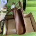 Gucci Mini Tote Bag in Beige GG Supreme Canvas with Brown Leather Gucci Mini Tote Bag in Beige GG Supreme Canvas with Brown Leather