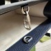 Gucci Medium Tote Bag in Blue GG Supreme Canvas with Blue Leather
