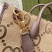 Gucci Medium Tote Bag in Brown Jumbo GG canvas