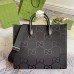Gucci Medium Tote Bag in Black Jumbo GG canvas Gucci Medium Tote Bag in Black Jumbo GG canvas