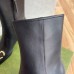 Gucci Black Leather 55MM Ankle Boots with Horsebit