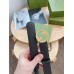 Gucci Blondie Belt 30MM in Black Leather