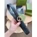 Gucci Blondie Belt 30MM in Black Leather