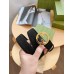 Gucci Blondie Belt 30MM in Black Suede Calfskin