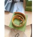 Gucci Blondie Belt 30MM in Tan Suede Calfskin