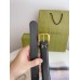 Gucci Crystal Horsebit Belt 30MM in Black Calfskin