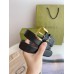 Gucci Crystal Horsebit Belt 30MM in Black Calfskin