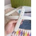 Gucci Crystal Horsebit Belt 30MM in White Calfskin