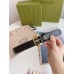Gucci Crystal Horsebit Belt 30MM in Black Crocodile Embossed Leather