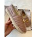 Gucci Espadrilles in Dusty Pink Matelasse Leather with Double G