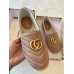 Gucci Espadrilles in Dusty Pink Matelasse Leather with Double G