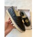 Gucci Espadrilles in Black Matelasse Leather with Double G