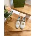 Gucci Espadrilles in White Matelasse Leather with Double G