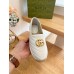 Gucci Espadrilles in White Matelasse Leather with Double G