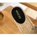Gucci Espadrilles Slides in Black Matelasse Leather with Double G