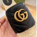 Gucci Espadrilles Slides in Black Matelasse Leather with Double G
