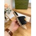 Gucci Espadrilles Slides in Black Matelasse Leather with Double G