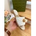 Gucci Espadrilles Slides in White Matelasse Leather with Double G