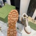 Gucci Ankle Boots in Beige GG Supreme with White Leather