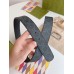 Gucci Black GG Supreme Belt 35MM with Square Buckle and Interlocking G