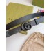 Gucci GG Marmont Belt 30MM in Black GG Supreme with Black Leather