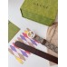 Gucci Blondie Belt 40MM in Beige GG Supreme Canvas