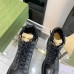 Gucci Ankle Boots in Black GG Supreme with Black Leather