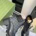 Gucci Ankle Boots in Black GG Supreme with Black Leather