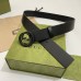 Gucci Black Leather Belt 38MM with Black Interlocking G Buckle