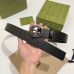 Gucci Black Leather Belt 38MM with Black Interlocking G Buckle