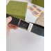 Gucci Rectangular Belt 35MM in Black GG Leather