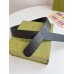 Gucci Rectangular Belt 35MM in Black GG Leather